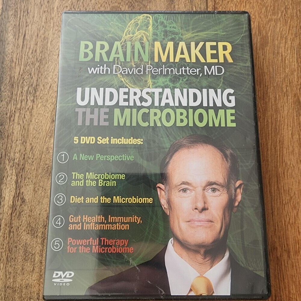 Brain Maker Understanding The Microbiome DVD 5 Disc Set David Perlmutter NR